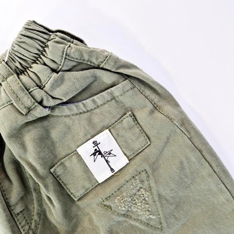 ست سه تکه اسپرت پسرانه شامل پیراهن، تاپ و شلوارک جین طرح لنگر
