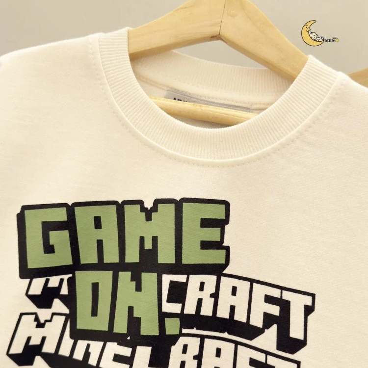 ست دورس دو نخ و شلوار کتان پسرانه برند مانکی مناسب 6 تا 10 سال