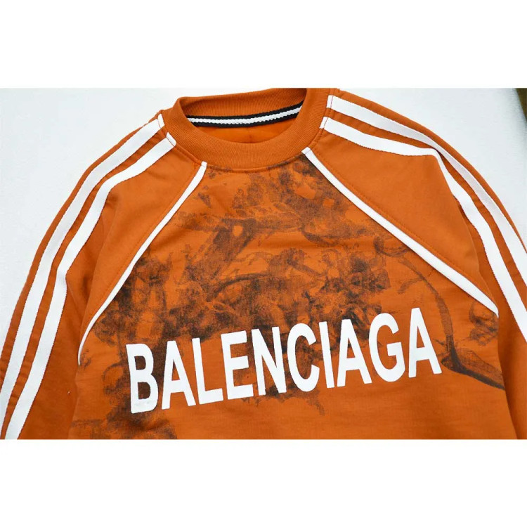 بلوز پسرانه آستین رگلان طرح بالنسیاگا جنس پنبه اسپان