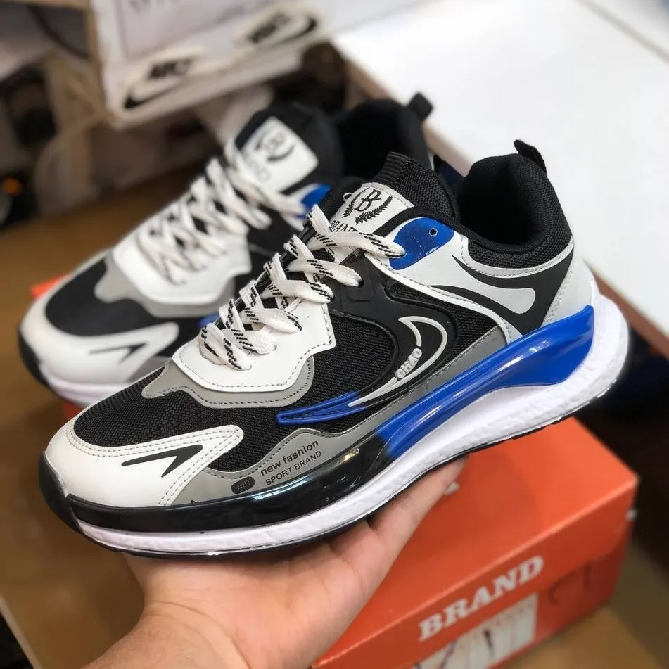 کفش کتونی مردانه نایک بتا مشکی آبی اسپرت و طبی مخصوص پیادهروی و ورزش