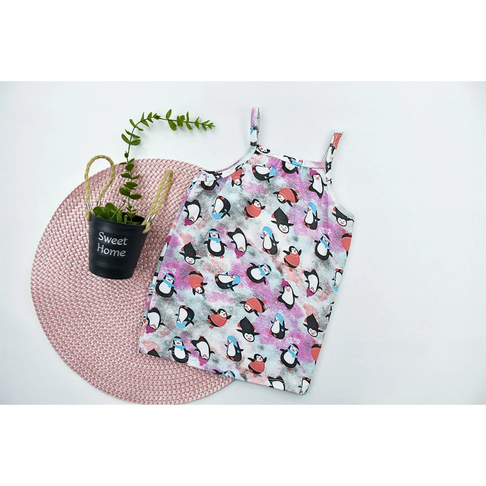 تاپ بندی دخترانه طرح پنگوئن
