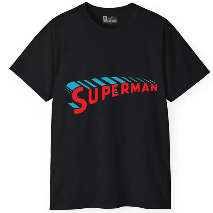 تیشرت آستین کوتاه مردانه مدل سوپرمن کد 867 با یقه گرد و تنخور معمولی