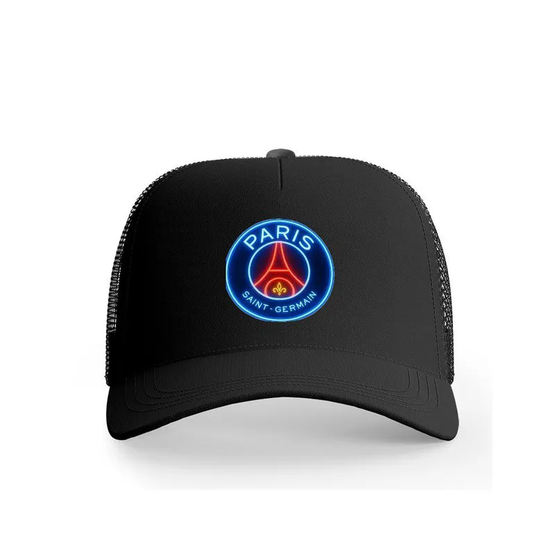 کلاه کپ پاریس سنت ژرمن PSG پاد آفرین مدل فوتبالی طرح تیم ورزشی کتان قابل تنظیم آفتاب گیر